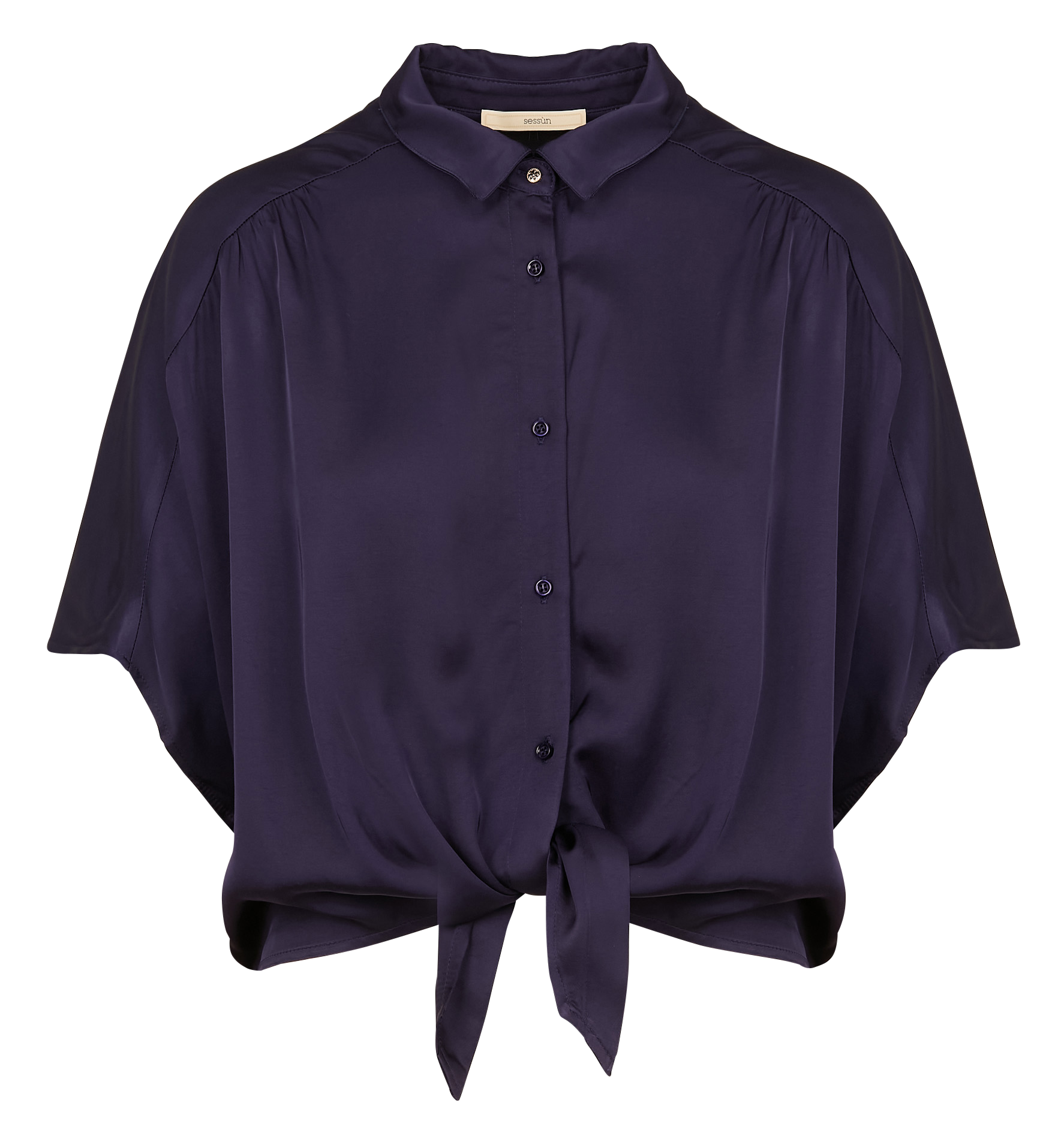ALFASSA NIGHT - Chemise droite col classique | Bleu
