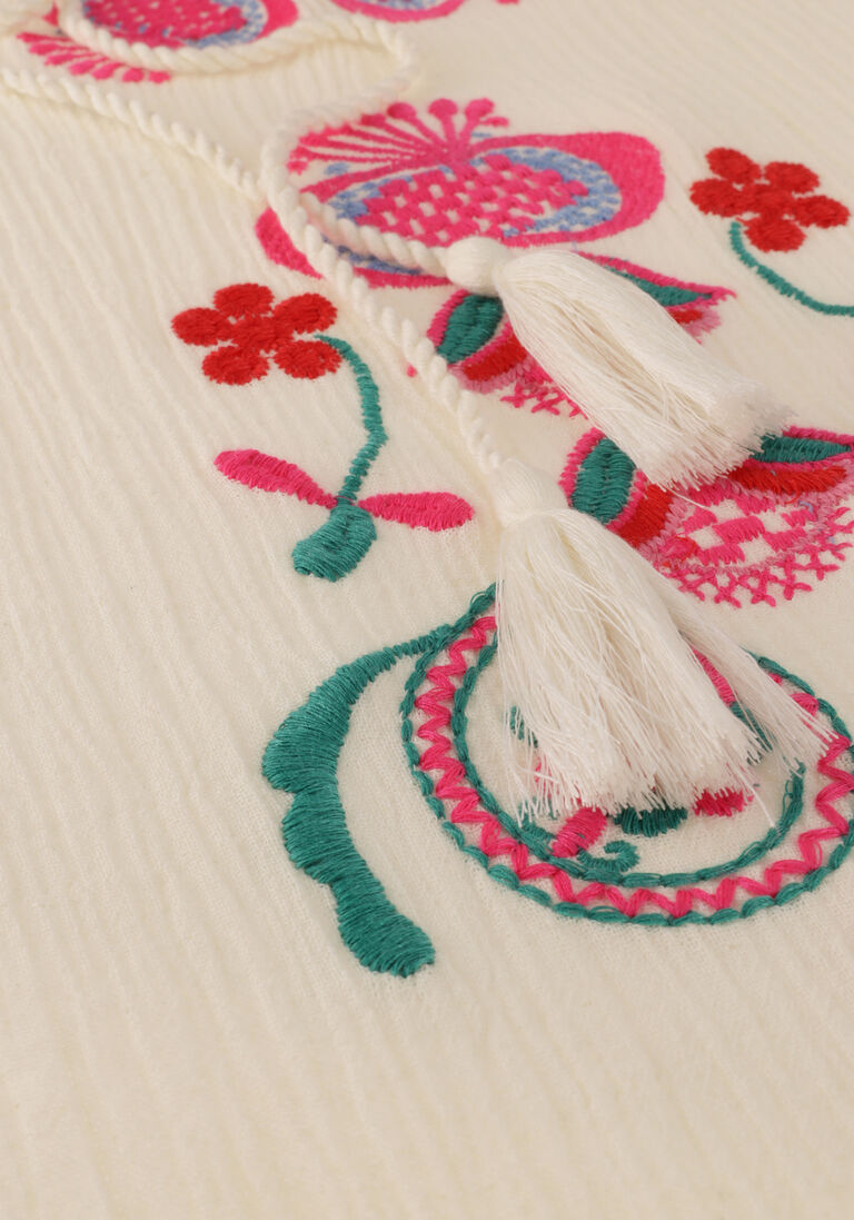 creme antik batik mini jurk magoo dress