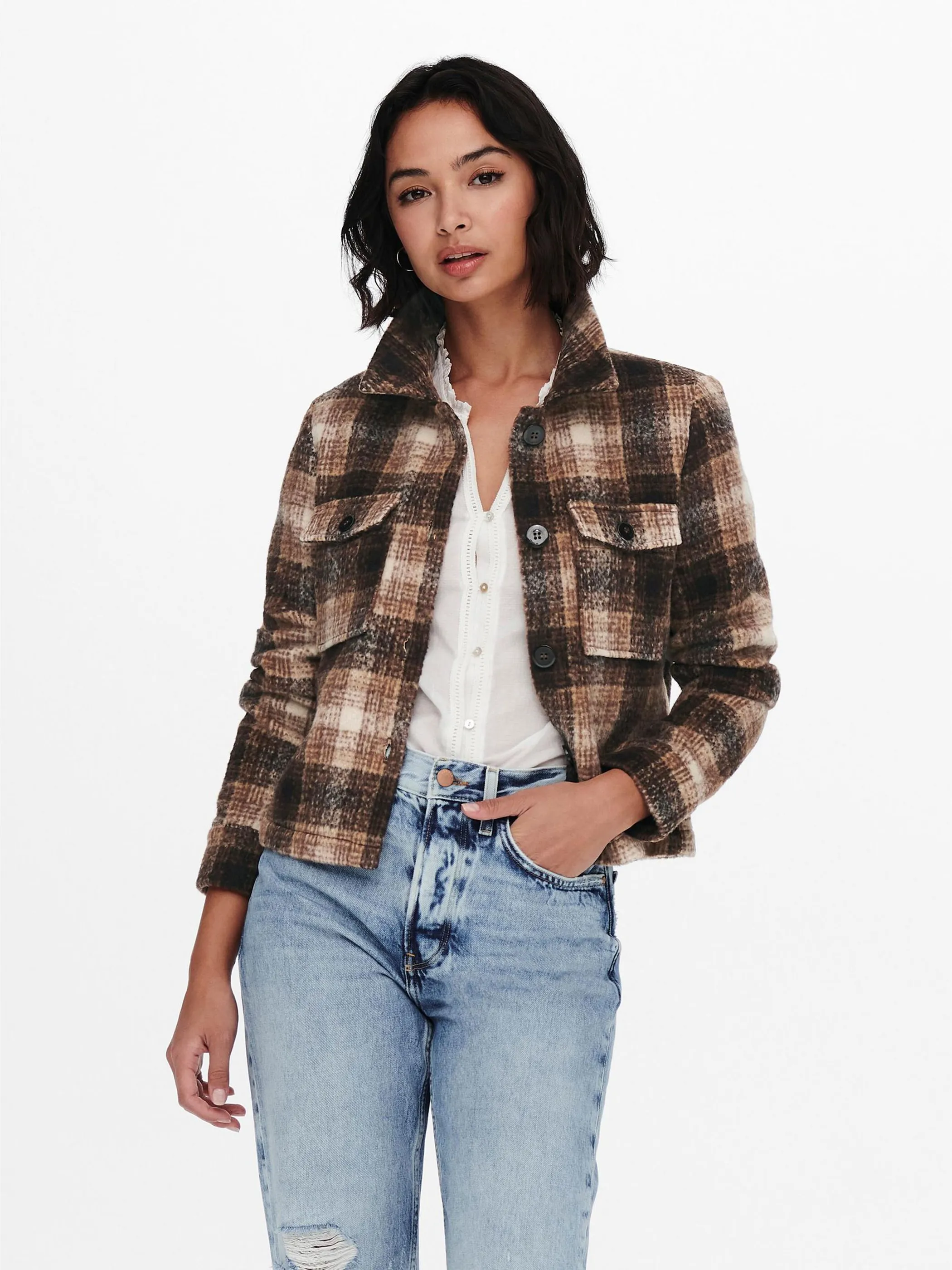 Only ONLLOU SHORT CHECK JA Jacke