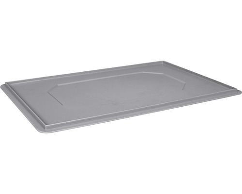 Deksel voor stapelbak/stapelmand Eurobox 600x20x400 mm grijs