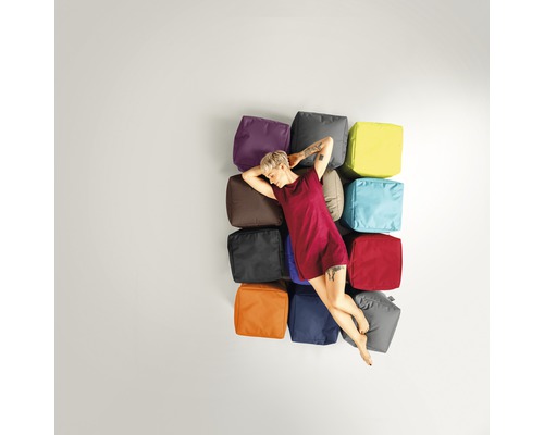 Kruk Sitting Point Cube Scuba ca. 60 liter groen 40x40x40 cm