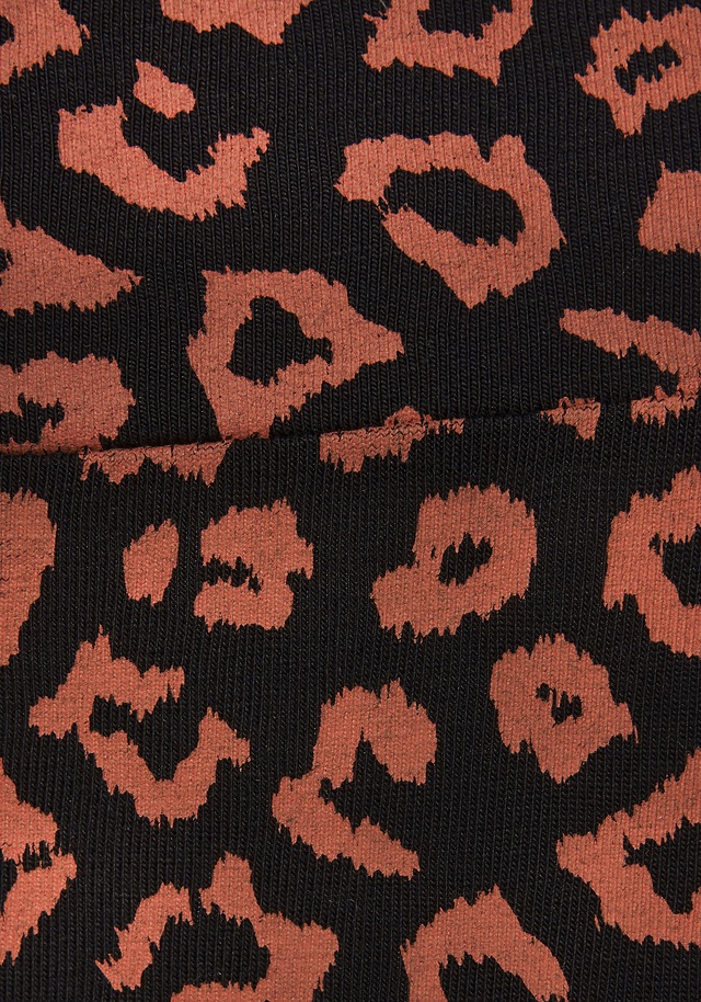 LASCANA Leggings  Sweatleggings mit breitem Bündchen im Leo-Print, Loungewear