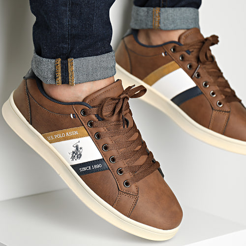 Baskets Bosona Brown Navy Tan