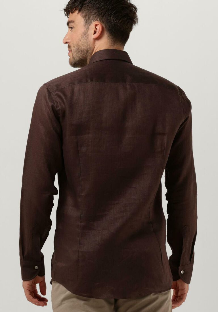 PORTO MILANO bruine porto milano klassiek overhemd lagos