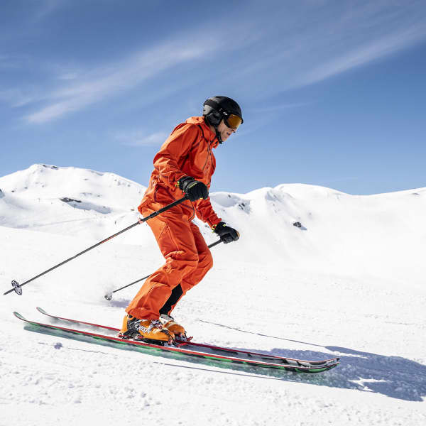 Pantalon ski de randonnée AYAQ NUNATAK HYBRID PANTS M ORANGE SUNRISE