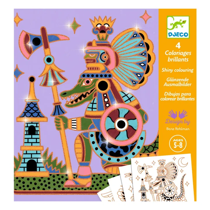 Djeco Coloriages Animaux guerriers