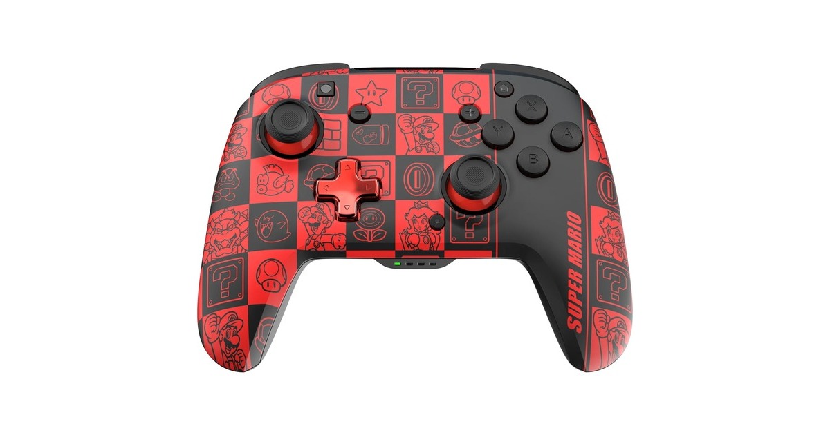 PDPWireless Controller - Rematch Glow  (Rood/zwart, Nintendo Switch, Nintendo Switch - OLED, Nintendo Switch Lite)