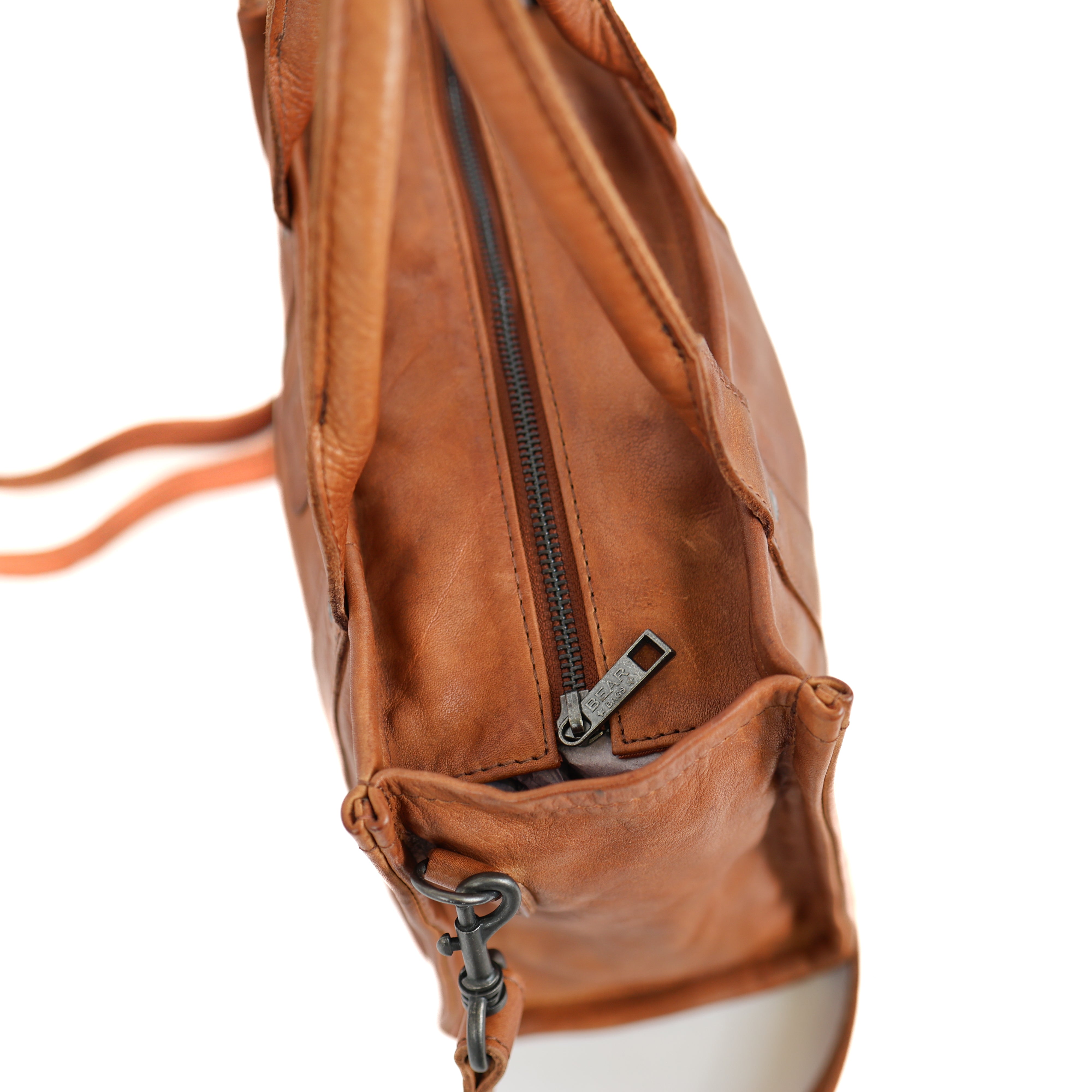 Tote bag 'Pepe' M cognac Cognac