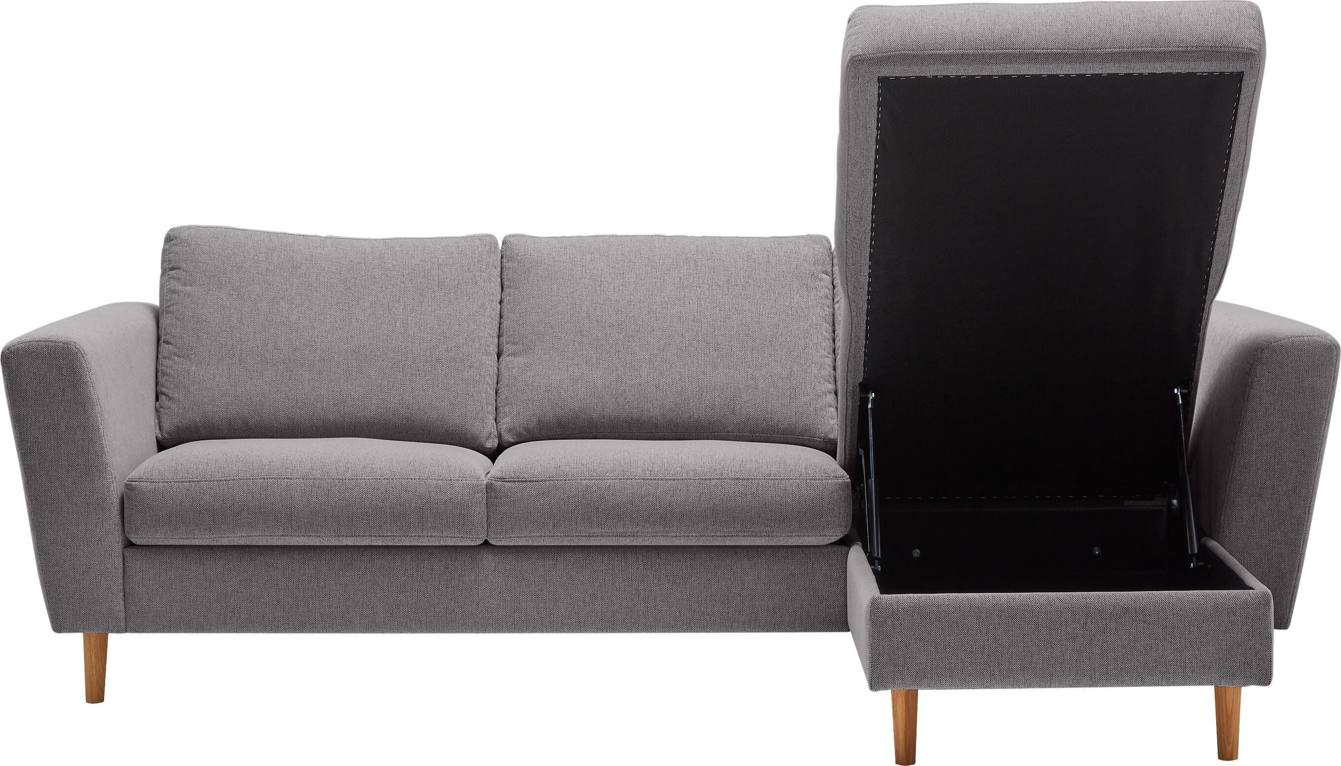 DIENER Ecksofa - Hellgrau / B: 235.0 cm x T: 156.0 cm x H: 81.0 cm