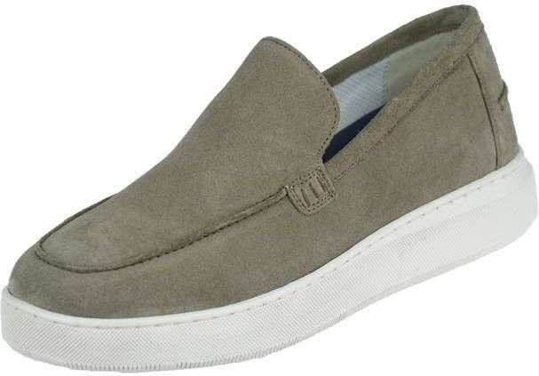 Australian Taupe Suède Loafer met Rubberembleem Beige Heren