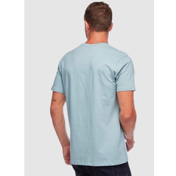 T-shirt escalade BLACK DIAMOND M STACKED LOGO TEE BLUE ASH