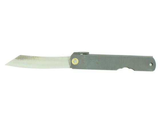 Higonokami - KDM 100 Carbone - Manche en Acier Noir