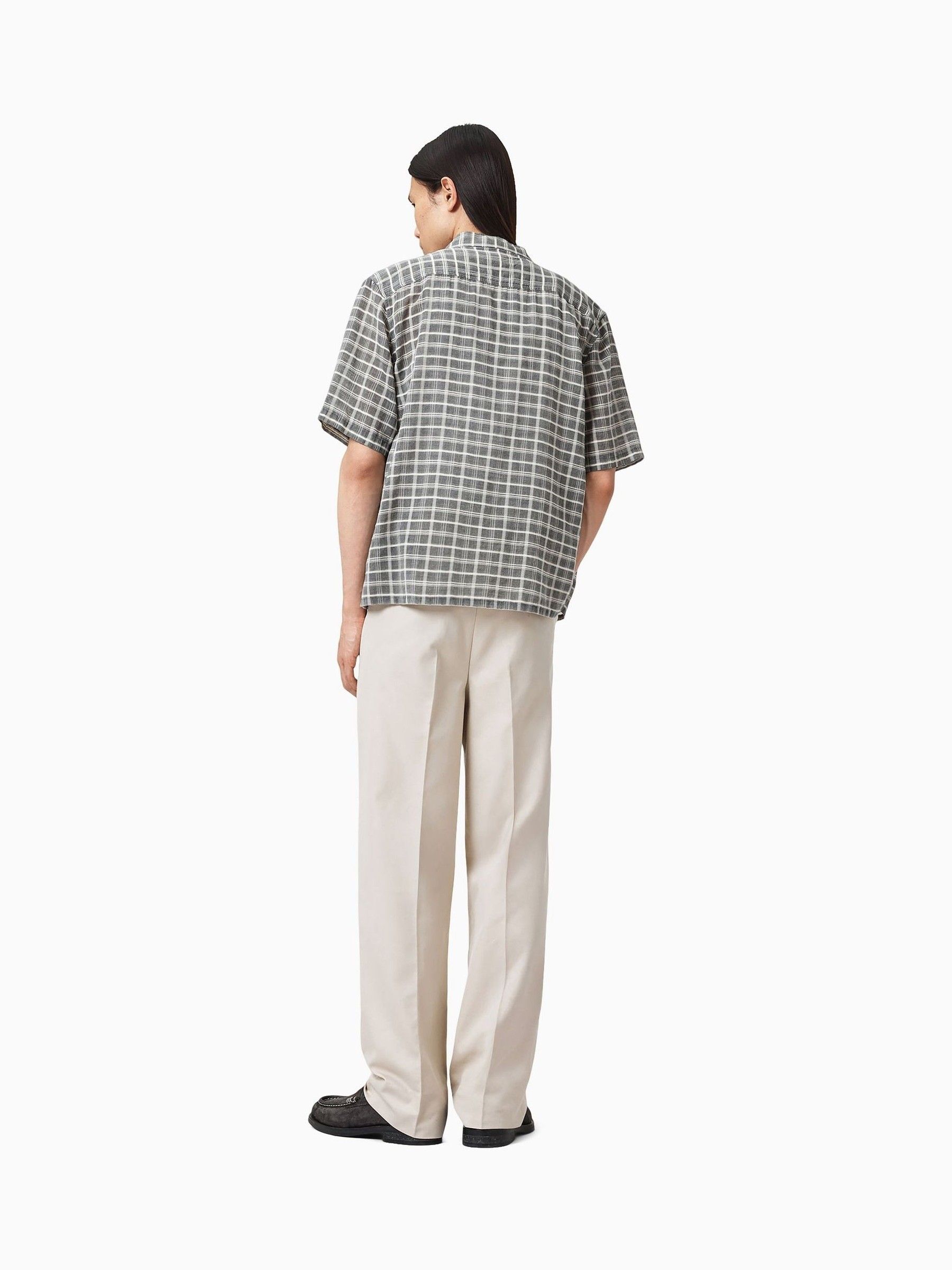 Crème - AllSaints Tallis Straight Trousers