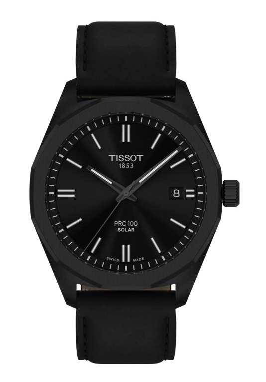 Tissot PRC100 Solar Schwarz Leder T151.422.36.051.00