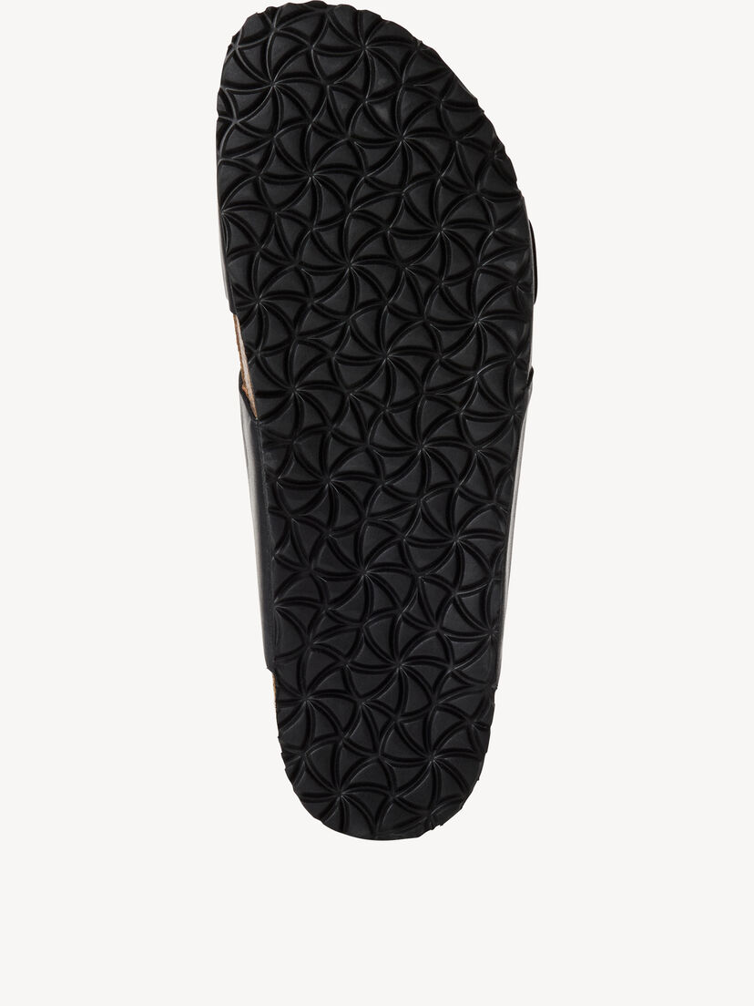 Leren Slipper - zwart