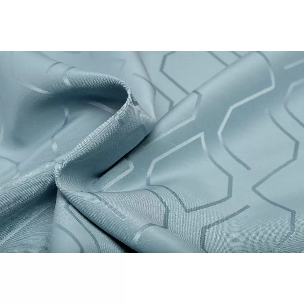 Nachtvorhang Jacquard Rombo Hellblau