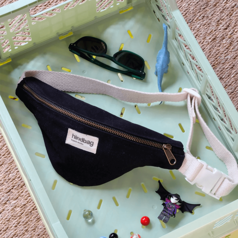 Sac banane enfant Augustin 27 cm Noir