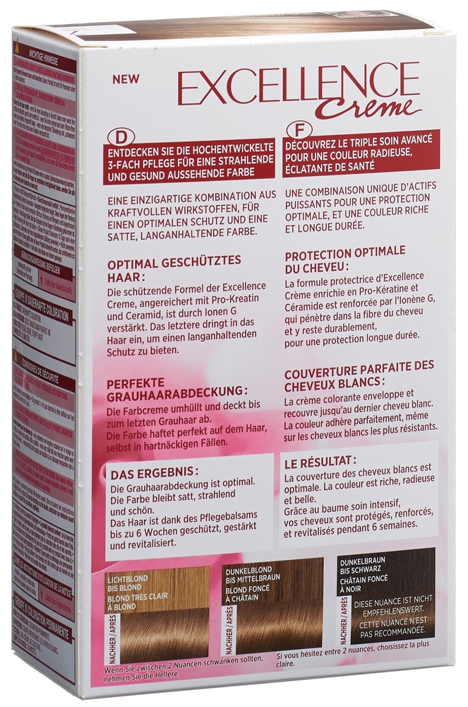EXCELLENCE Creme Triple Protection<br>1 Stück, Creme, 7 blond