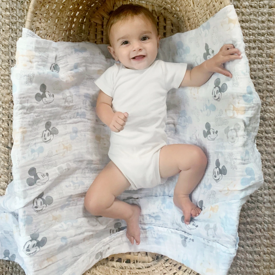 aden + anais™ Pucktücher Mickey Mouse + Minnie Mouse 3er-Pack