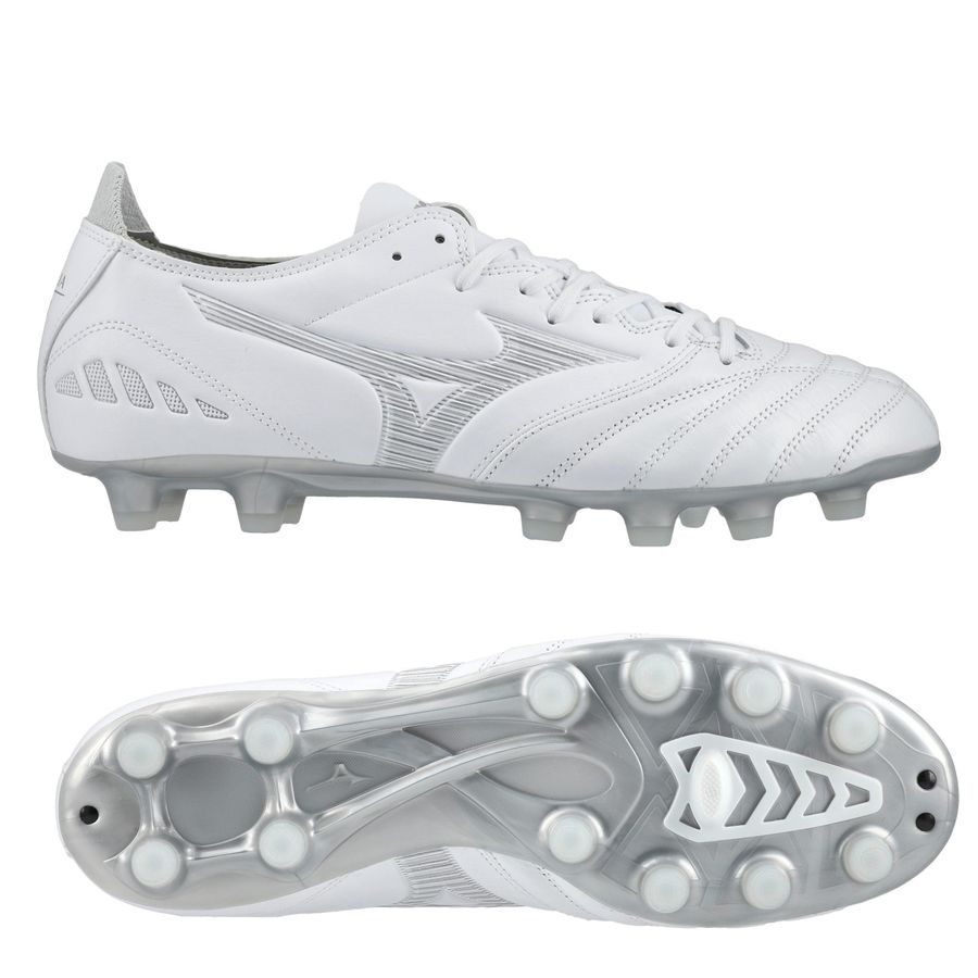 Mizuno Morelia Neo III Pro FG/AG Shining - Blanc/Gris