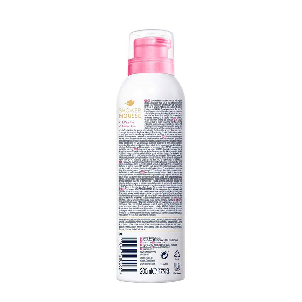 Zachte huid & luxe gevoelRose Oil doucheschuim - 6 x 200 ml