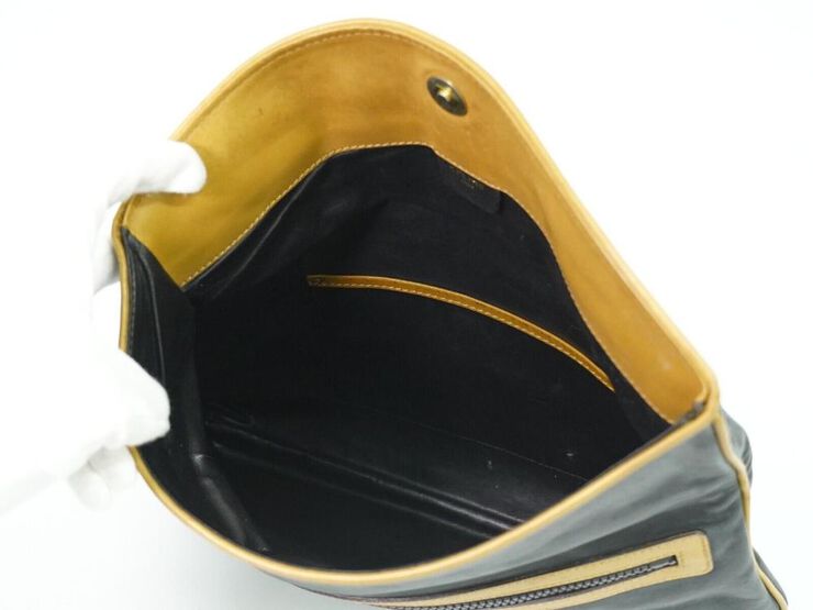 Celine Vintage Celine Clutch Black