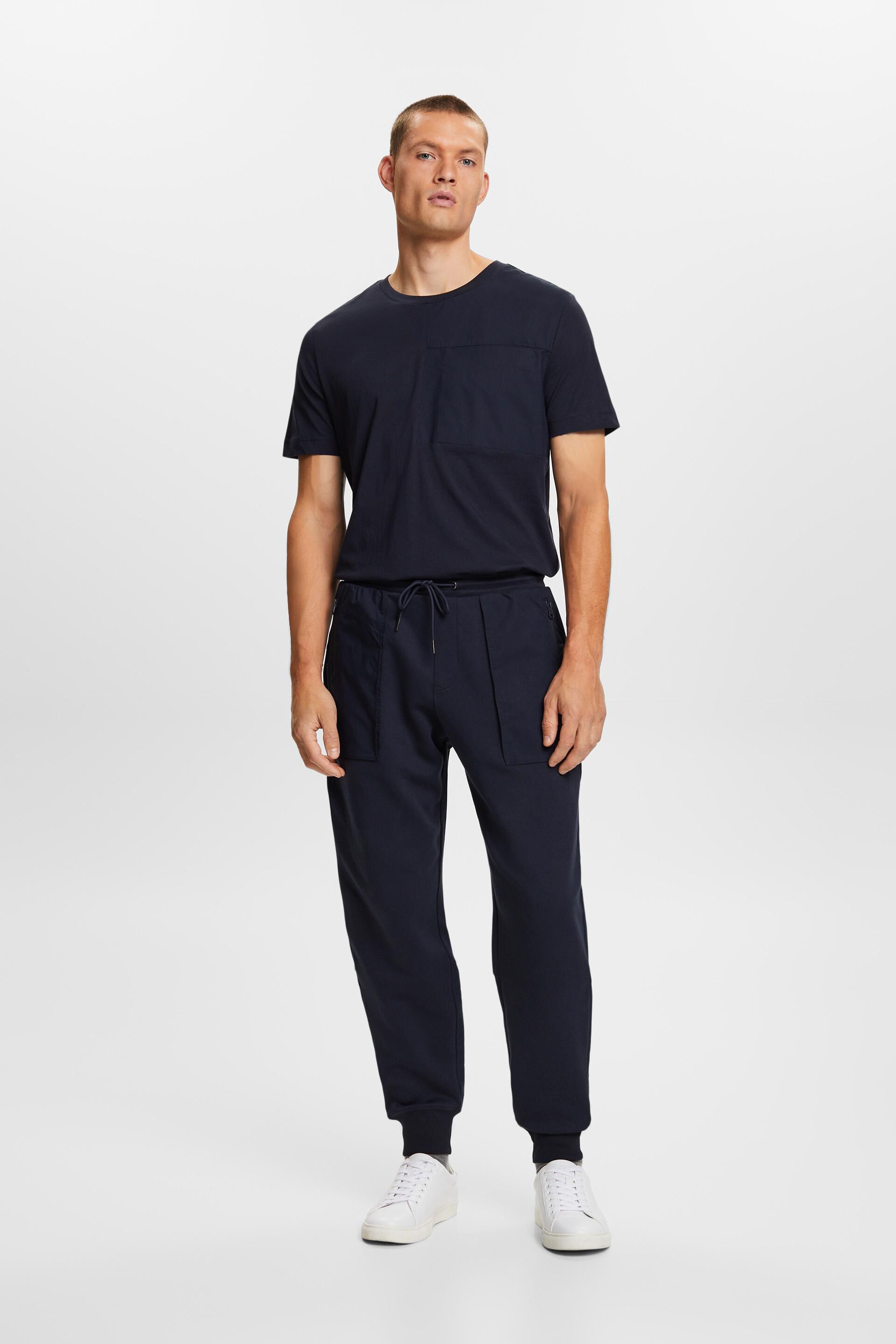 Pantalon de jogging tendance en matière mixte