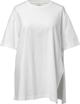 Boob Oversized T-skjorte med Splitt, White