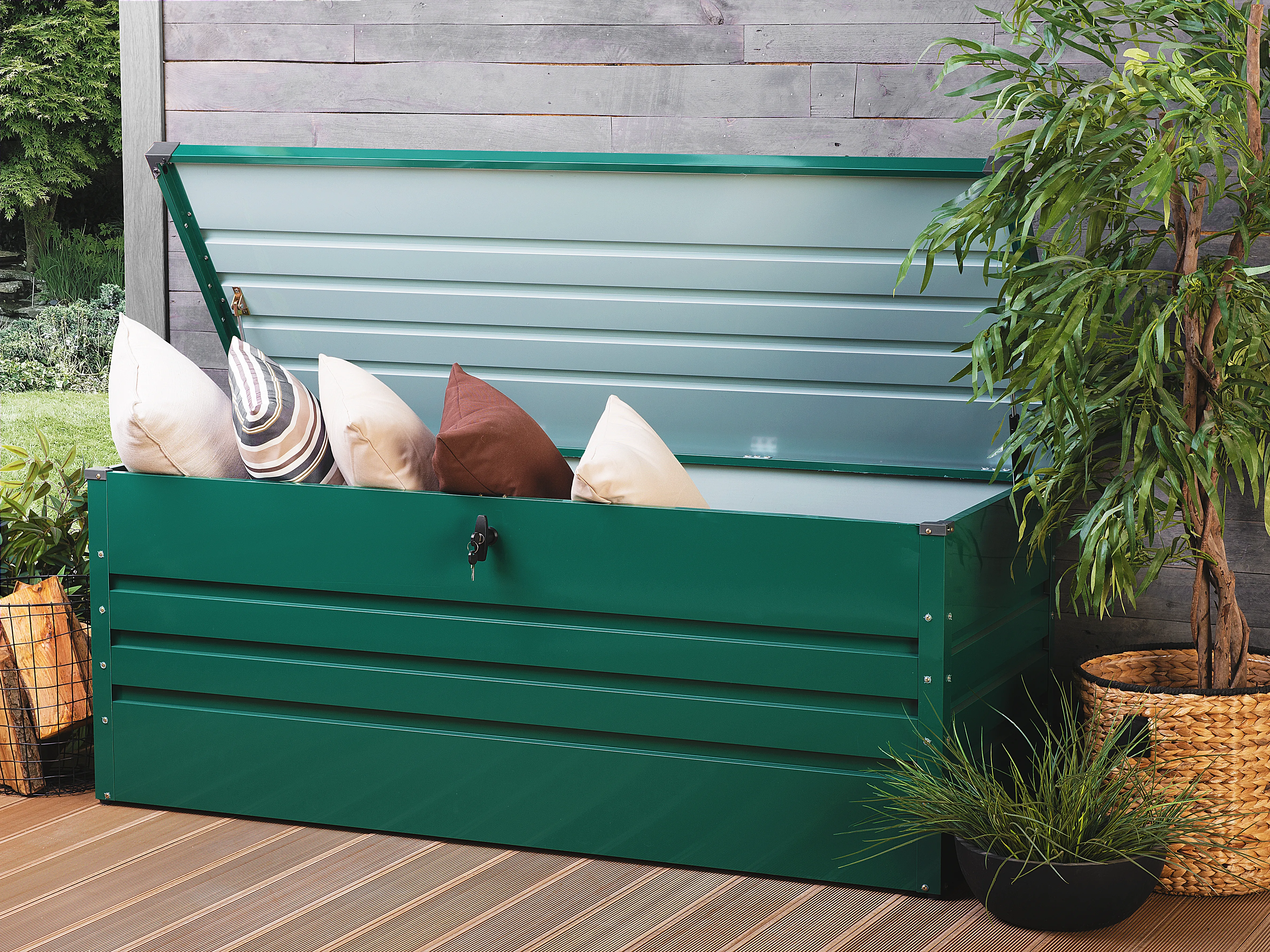 Kussenbox CEBROSA 165 cm 70 cm Donkergroen