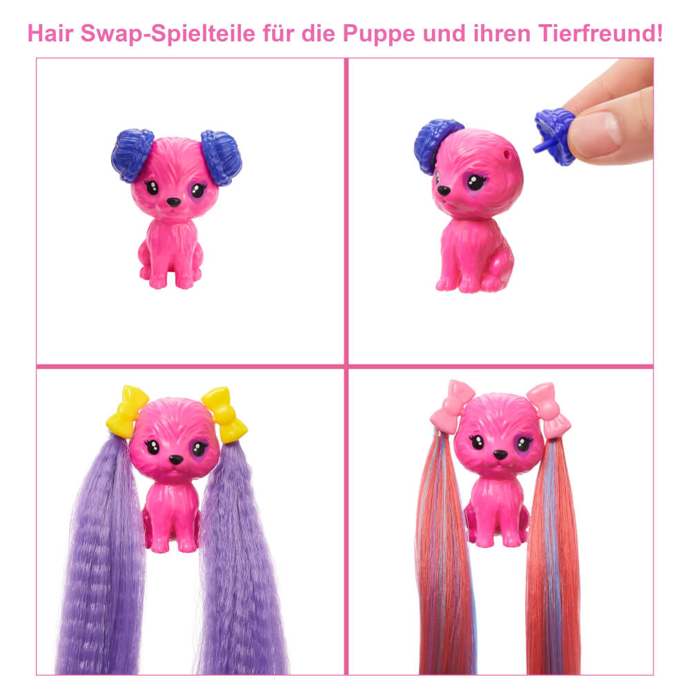 Mattel HBG40 Barbie Color Reveal Hair Feature Spielset - Bows