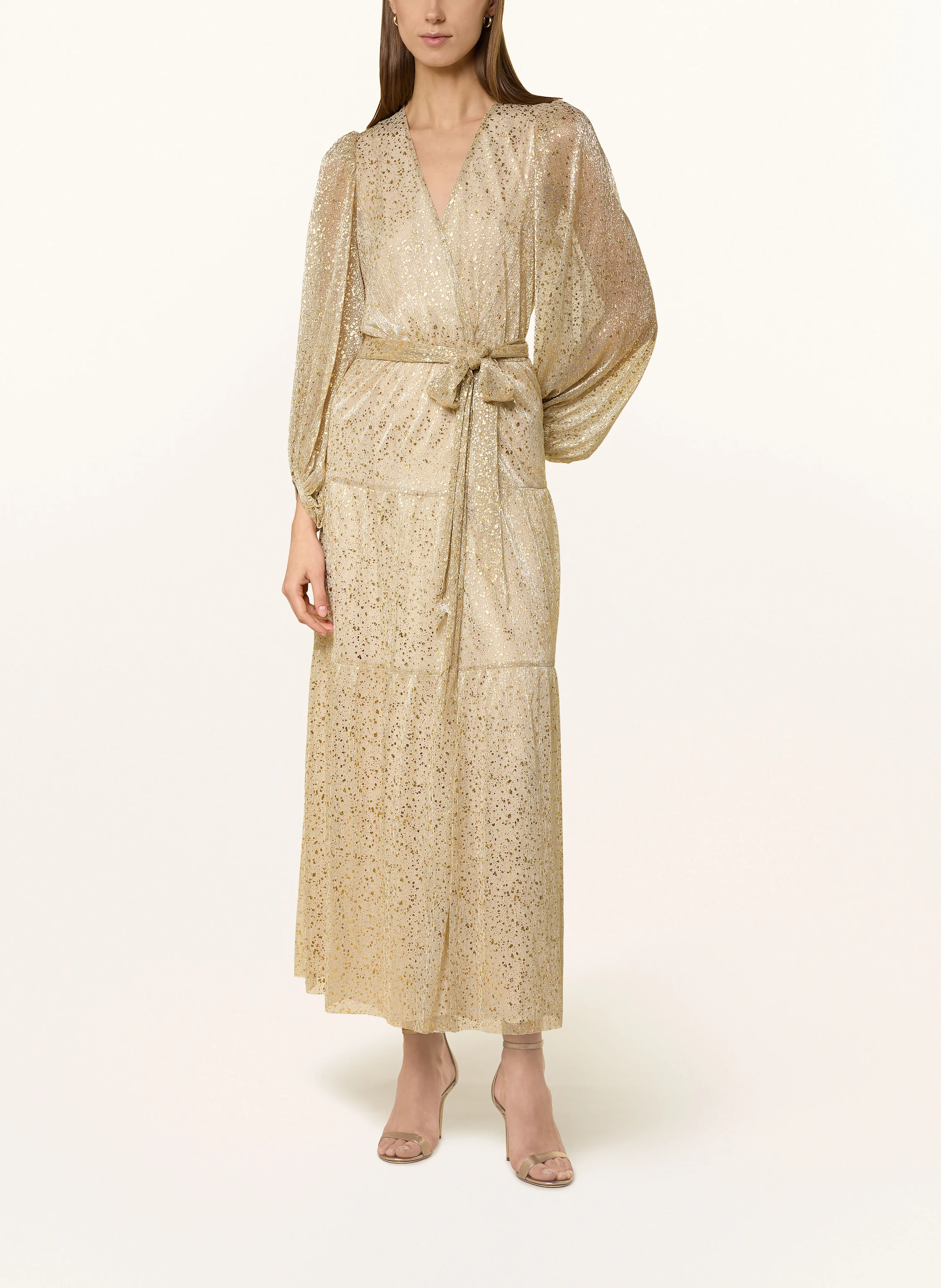 ba&sh Kleid CALA in Wickeloptik mit Cut-out
