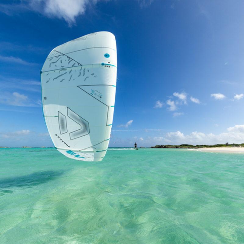 AILE DE KITESURF DUOTONE EVO CONCEPT BLUE 2024 UNDYED/WHITE