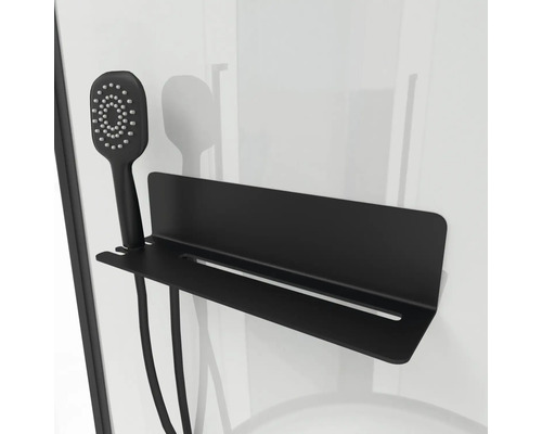 Aurlane Urban 2 complete douche-unit, 90 x 90 x 215 cm, zwart