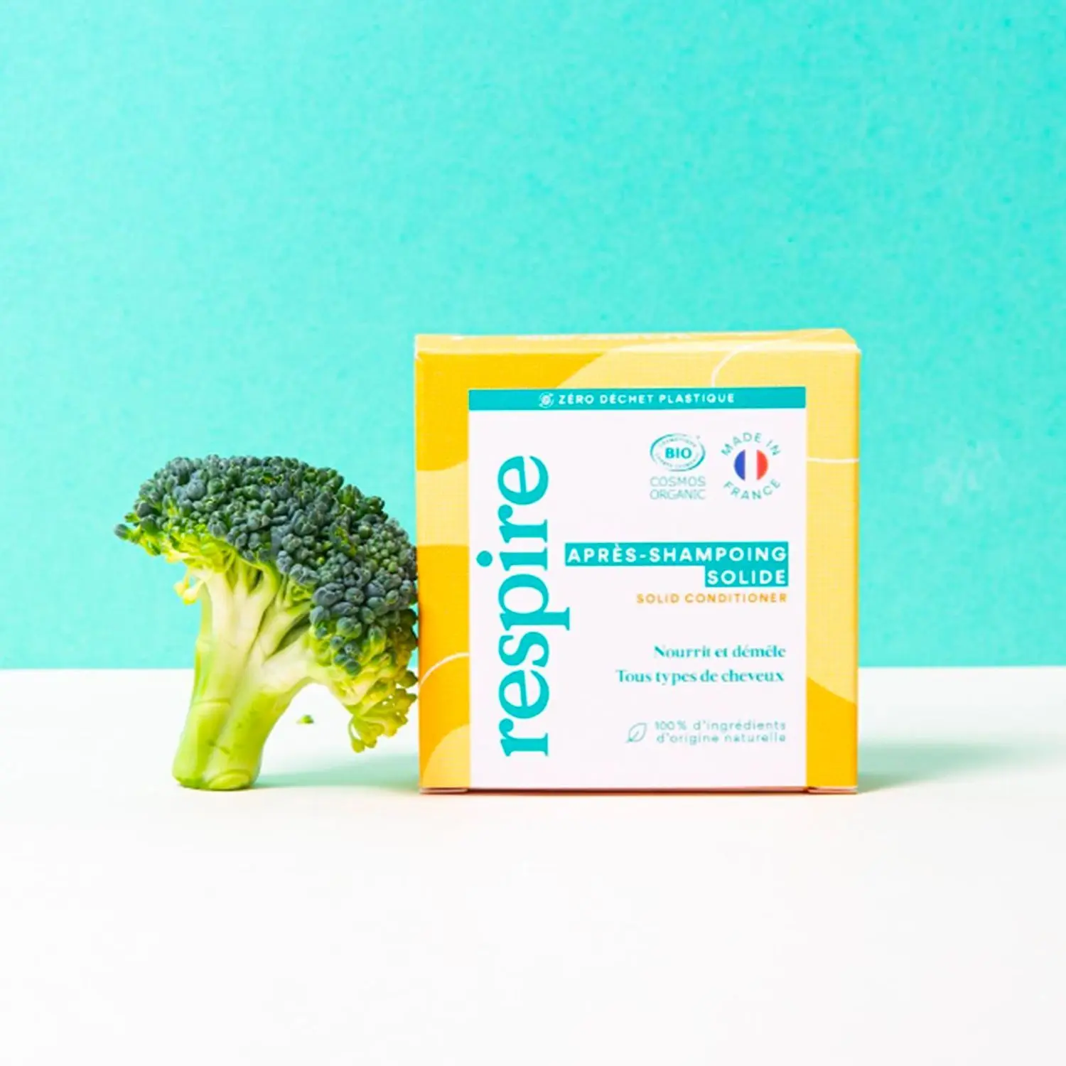 Respire - HAIRCARE Après-shampoing solide- Green