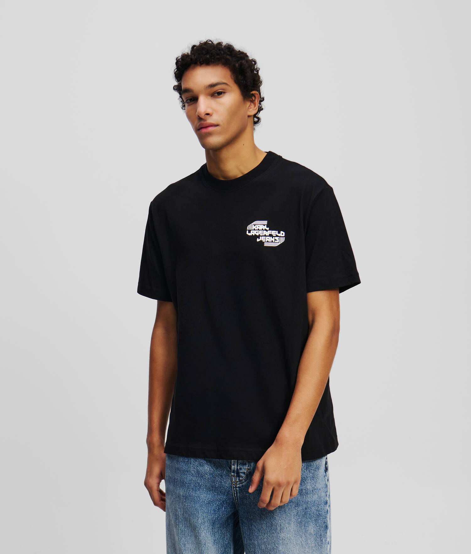 T-SHIRT AVEC LOGO KLJ - Noir