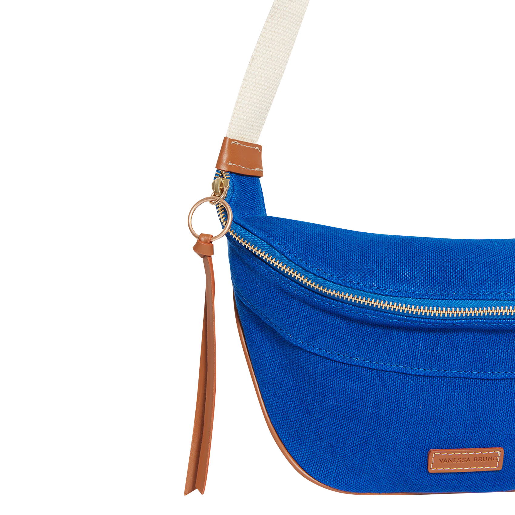 Sac banane en lin| Bleu