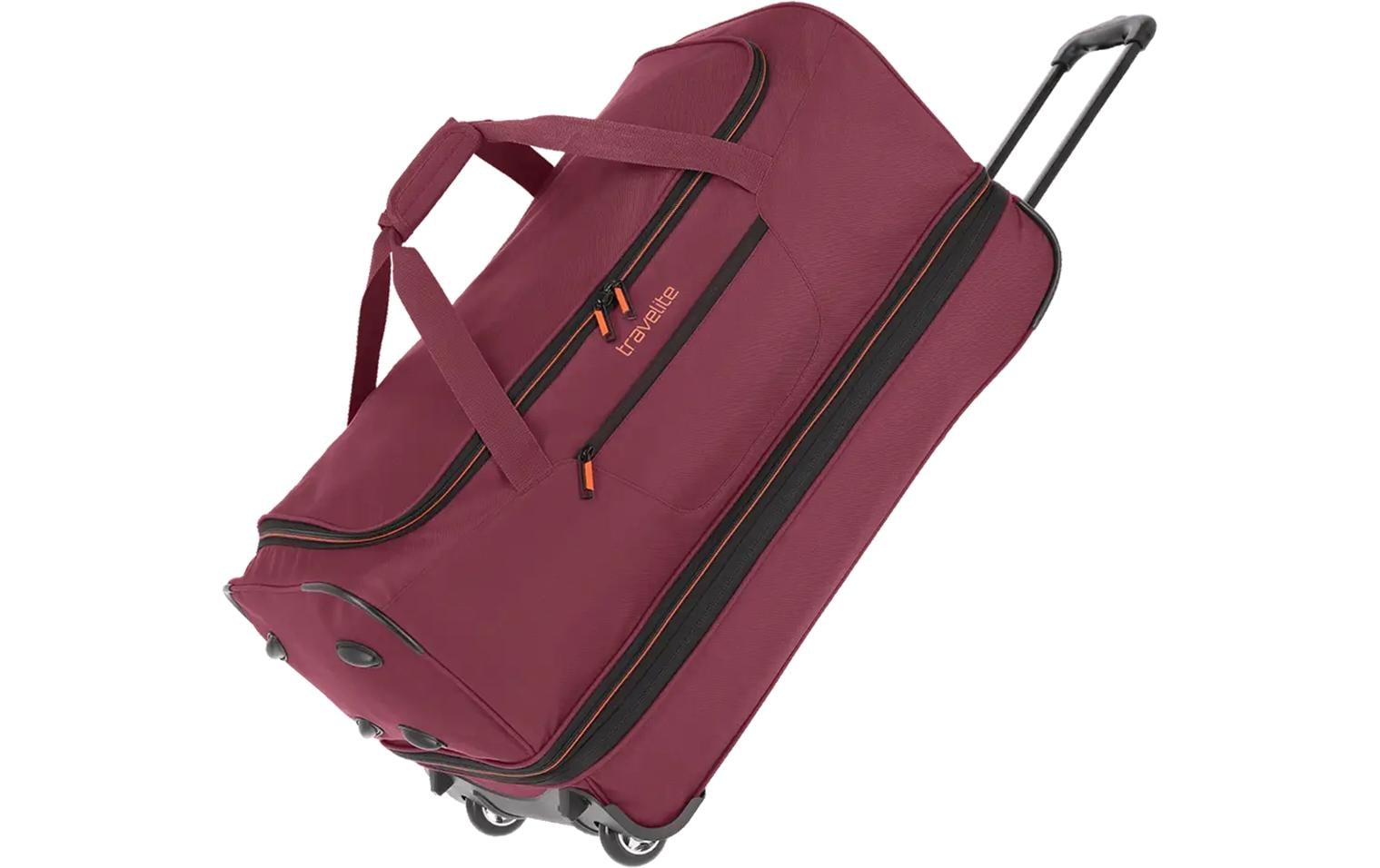 Basics Trolley Reisetasche L erweiterbar, BordeauxReisekoffer