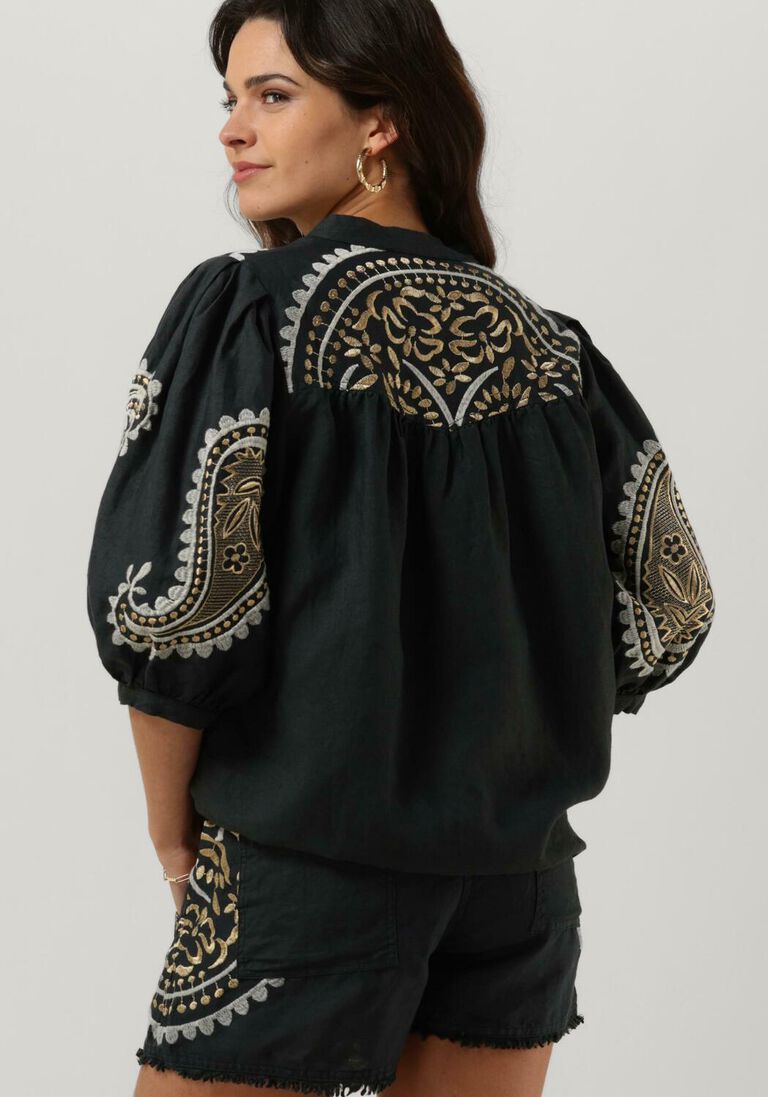 GREEK ARCHAIC KORI zwarte greek archaic kori blouse 240141