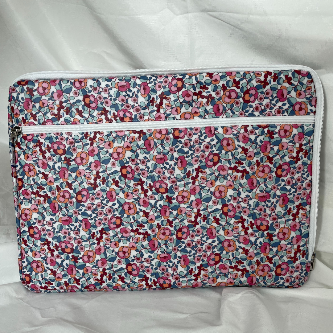 Pochette Ordinateur 15 Pouces Boutons Rose