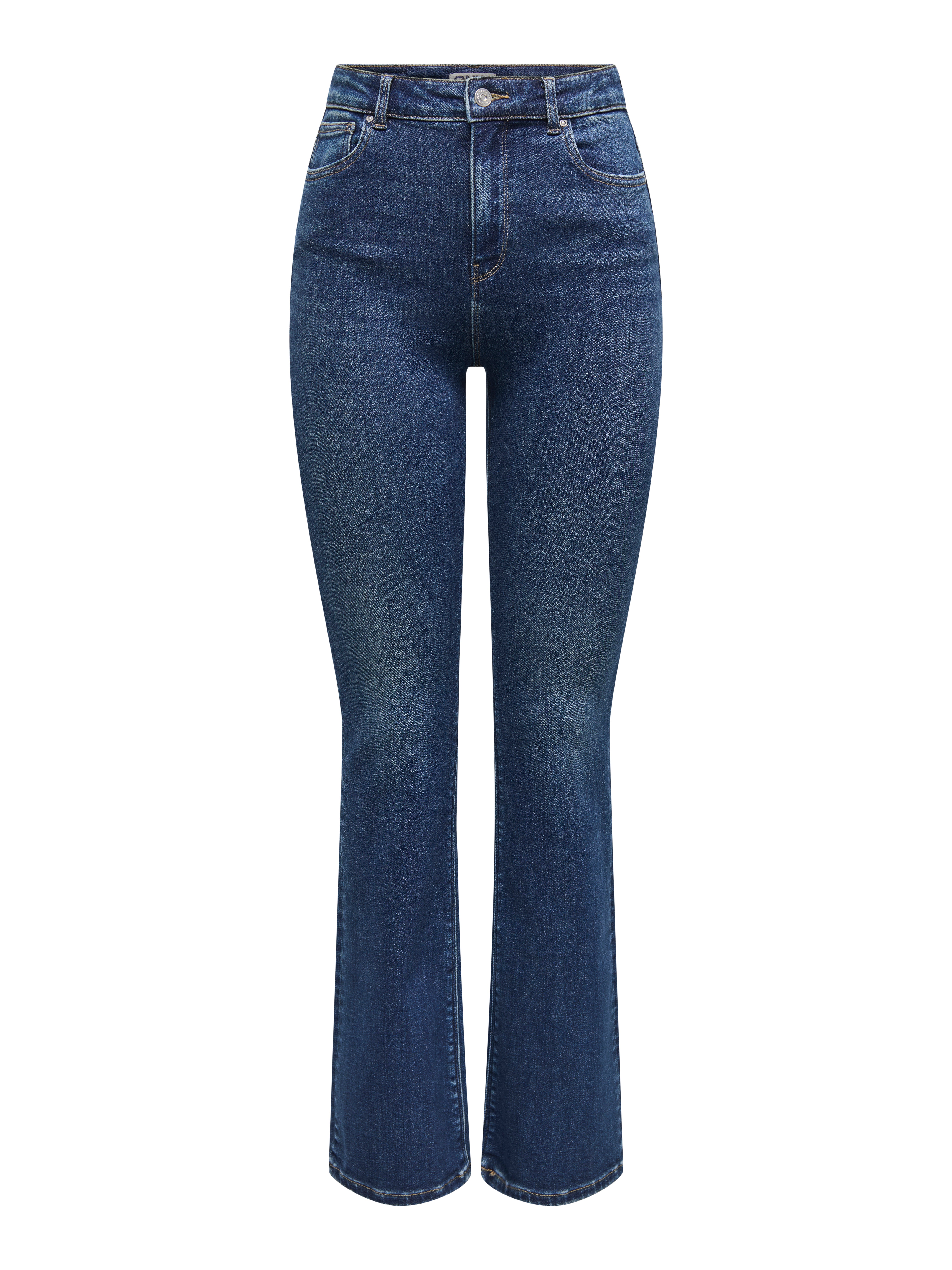 ONLMILA Hohe Taille Ausgestellt Jeans Dark Blue Denim