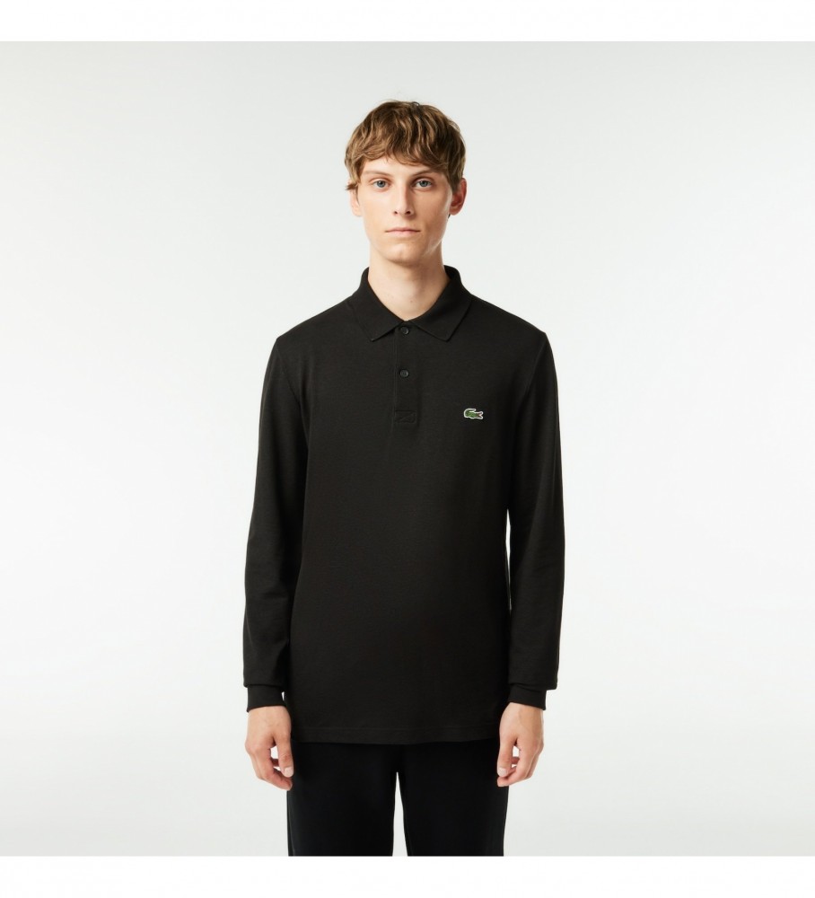 Polo Lacoste Regular Fit preta