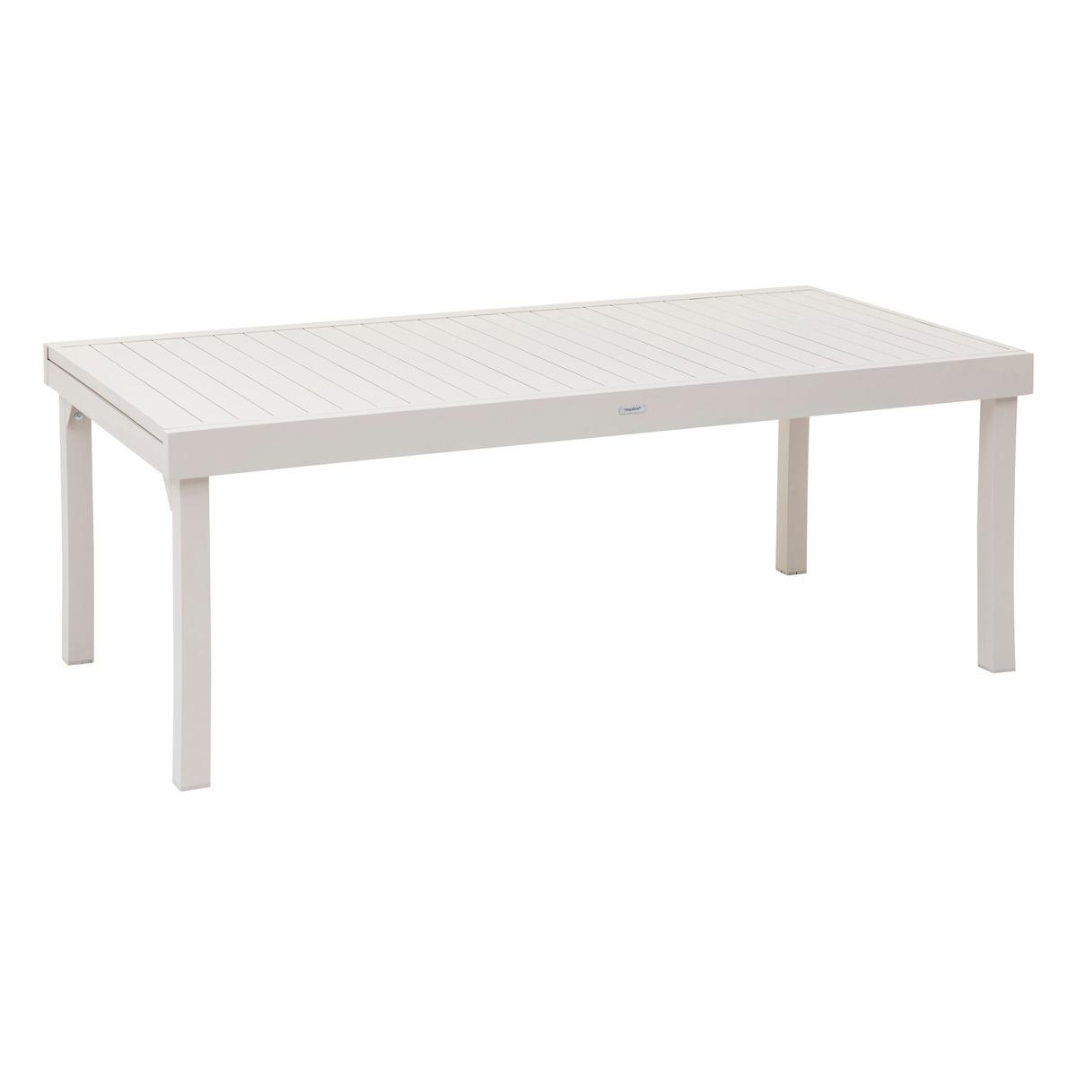TABLE PIAZZA EXTENSIBLE ALUMINIUM ARGILE 12 PLACES