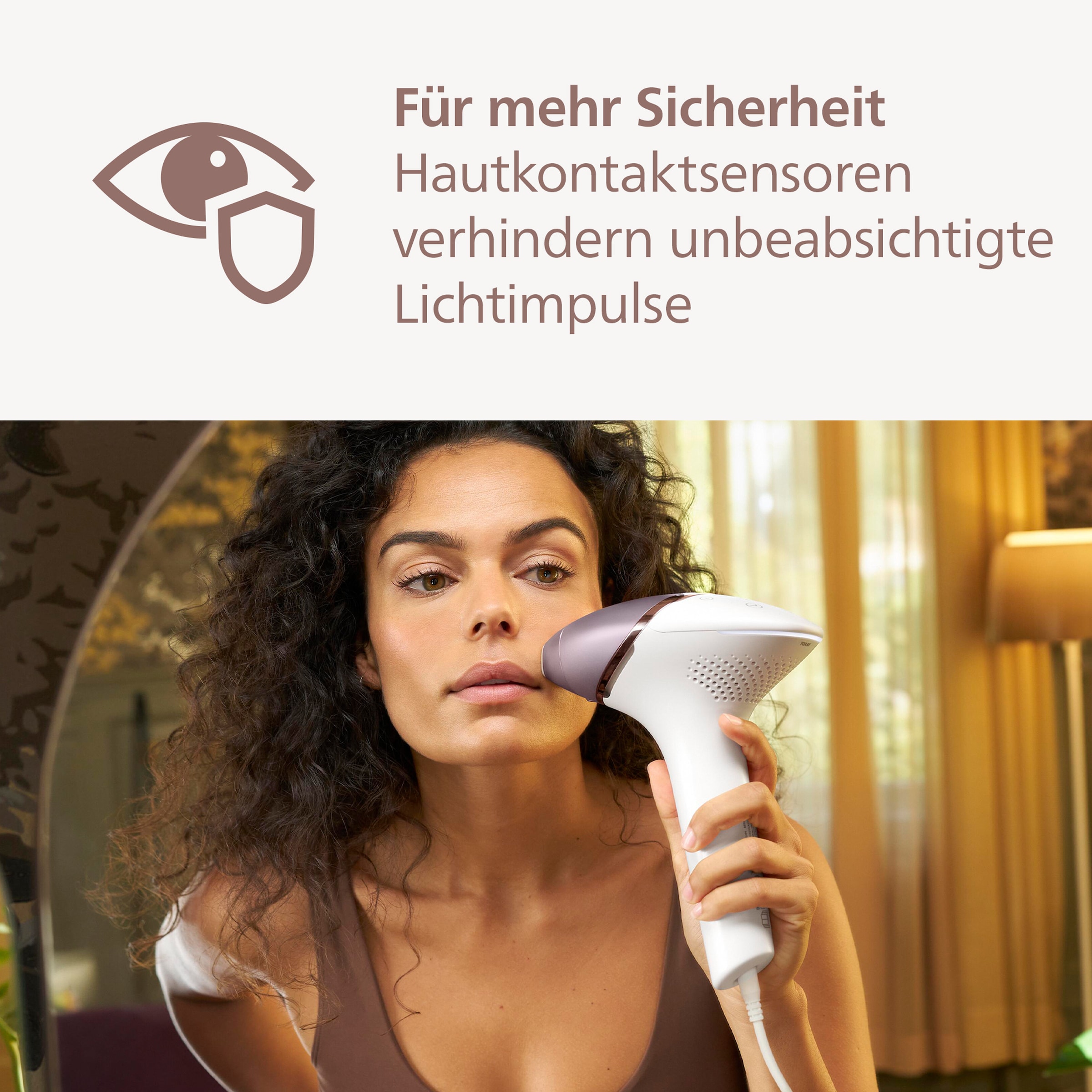 Philips IPL-Haarentferner »Lumea S8000 BRI947/00« 450.000 Lichtimpulse 4 Aufsätze (Achseln, Bikinizone, Körper und Gesicht)