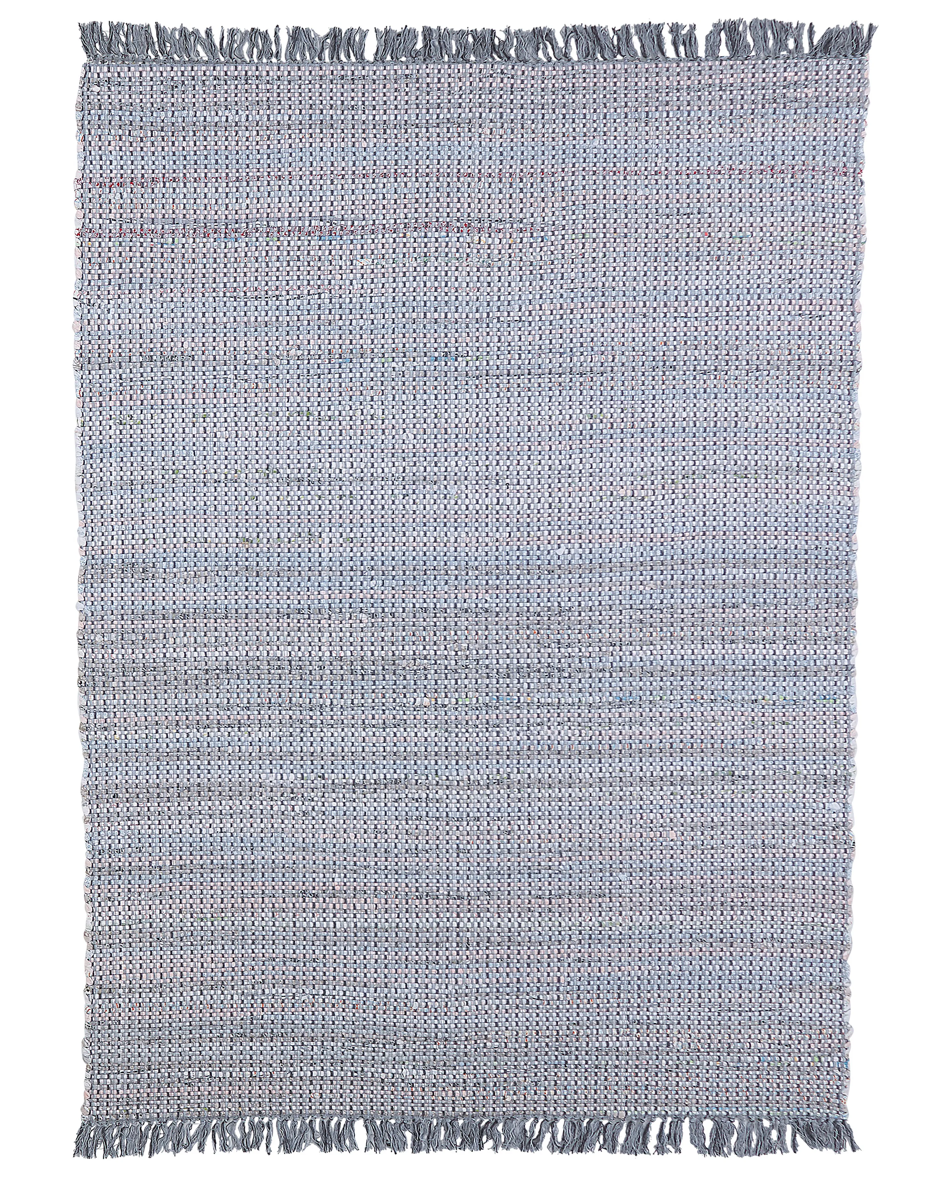 Vloerkleed BESNI Grijs 160 x 230 cm Katoen