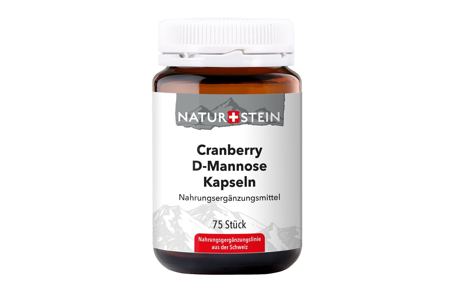 Cranberry D-Mannose 75 KapselnNahrungsergänzung mit D-Mannose und Kranbeere