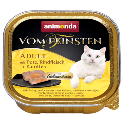 animonda Vom Feinsten Schlemmerkern Adult Pute, Rind & Karotte 32x100g