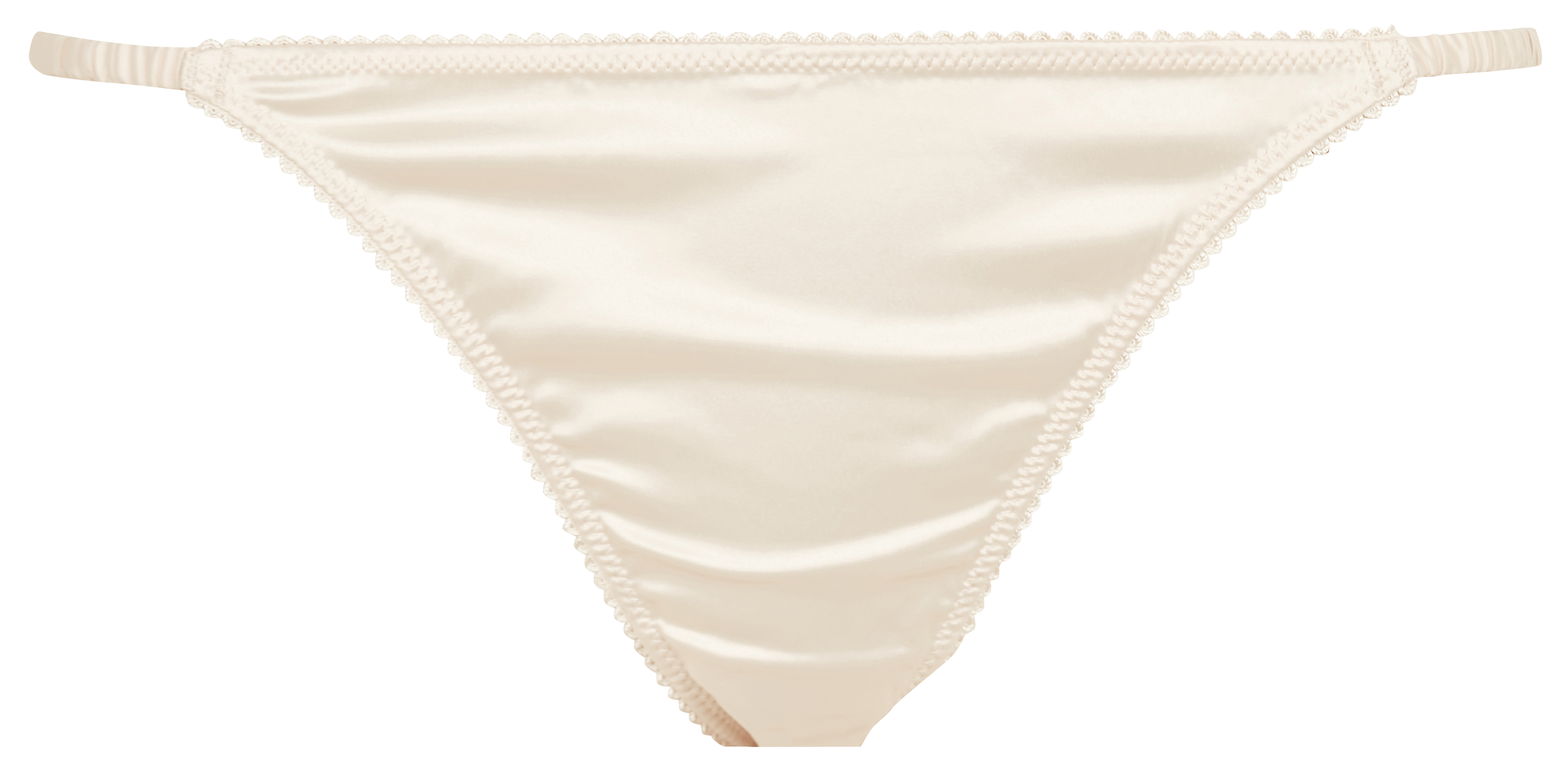 LILY - String en satin | Blanc