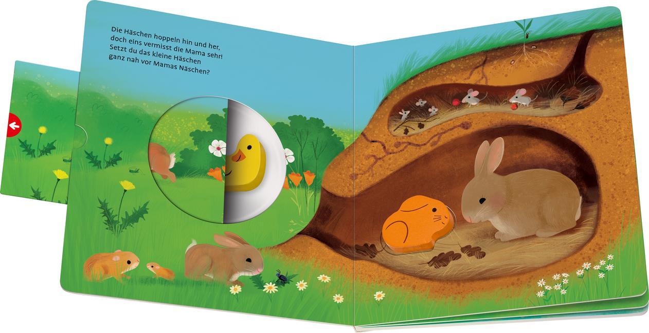 Spiel mit den Tierkindern! Mein buntes Holzpuzzle-Buch