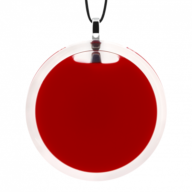 Pendentif en verre soufflé - Cachou Giga Milk