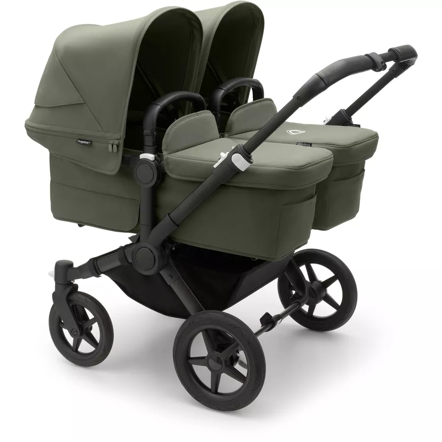 bugaboo Zwillingswagen Donkey 5 Twin Complete BlackForest Green